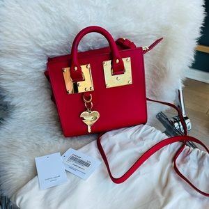 Sophie Hulme Red Mini Albion Box Tote